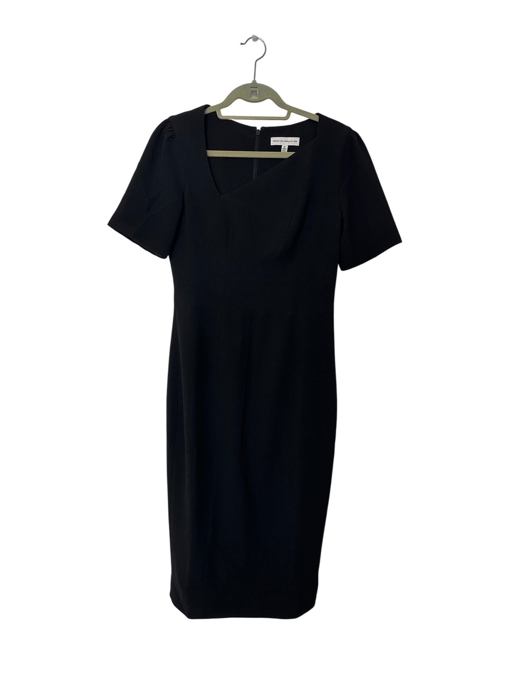 Dress the Population Black Midi Sheath Dress